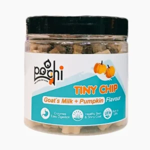 Poochi Goat's Milk And Pumpkin Tiny Chip Dog Treats 220gm