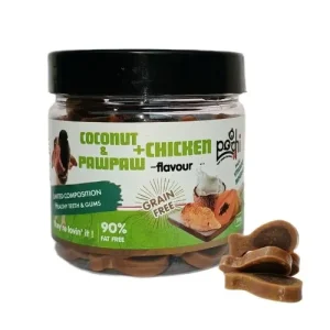 Poochi Coconut Milk, Pawpaw And Chicken Tiny Chip Dog Treats 220g