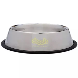 Drools Stainless Steel Dog Feeding Bowl (Medium), 700ml